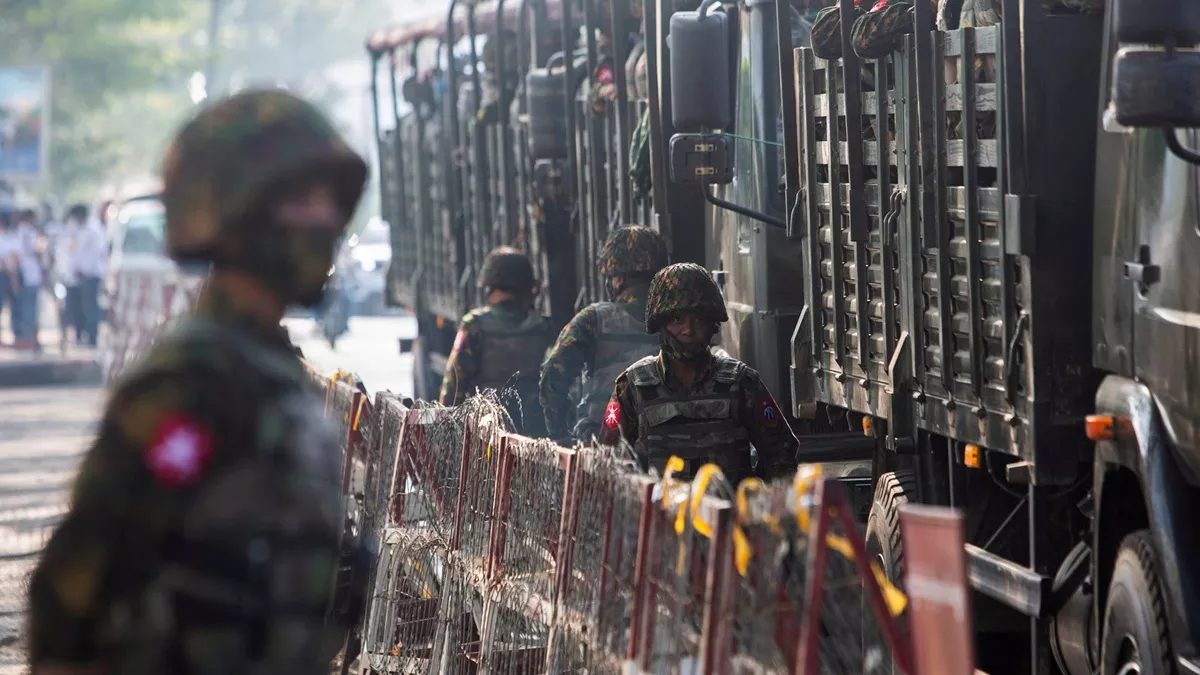 म्यांमार की सेना ने एक साल बाद विद्रोहियों से छीना क्याउकमे शहर, पिछले साल  अगस्त से टीएनएलए ने कर लिया था कब्जा - Myanmar army recaptures Kyaukme town  from rebels ...