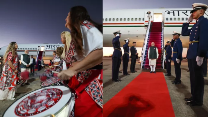 ब्रिक्स सम्मेलन के बाद ब्रासीलिया पहुंचे PM मोदी, एअरपोर्ट पर हुआ भव्य  स्वागत - PM Modi Visits Brazil Strengthening Strategic Partnership After  BRICS