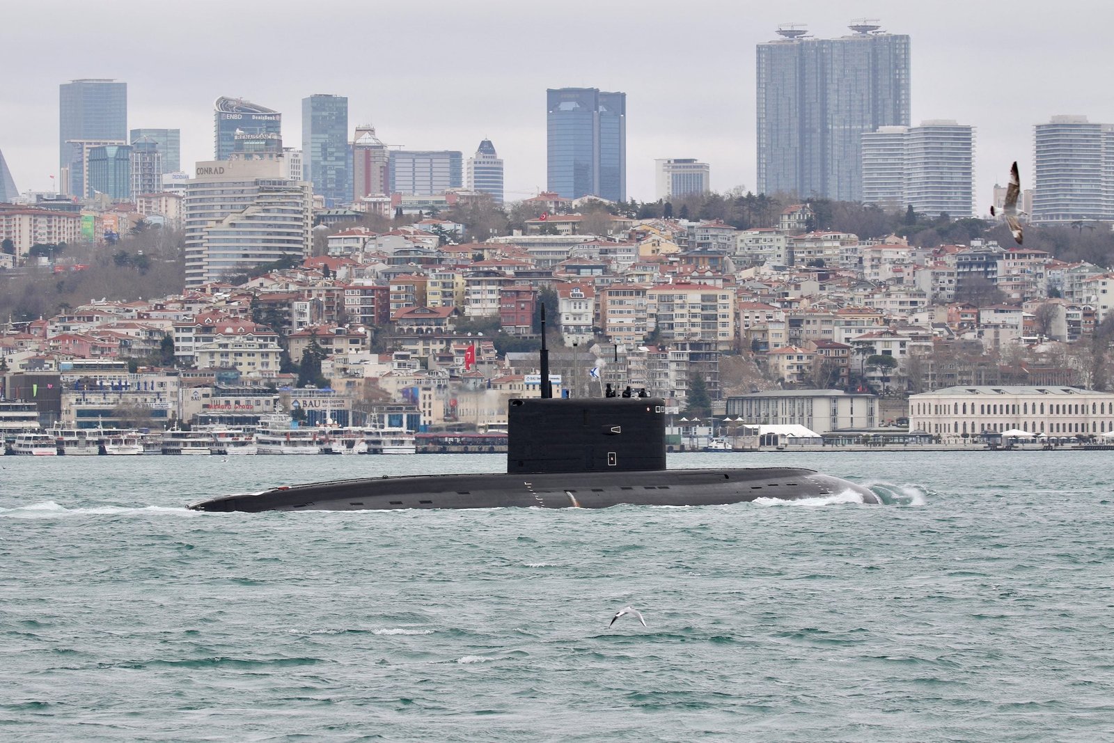 Ukrainian Military Says It Sank Russian Submarine