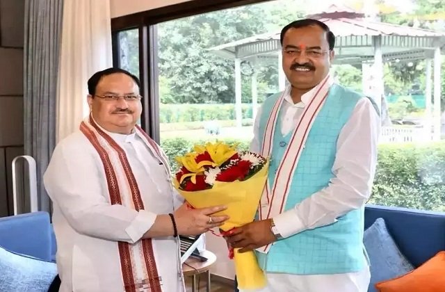 दिल्ली में जेपी नड्डा से मिले केशव प्रसाद मौर्य, जानें क्या हुई चर्चा - keshav prasad maurya met jp nadda in delhi know what was discussed-mobile