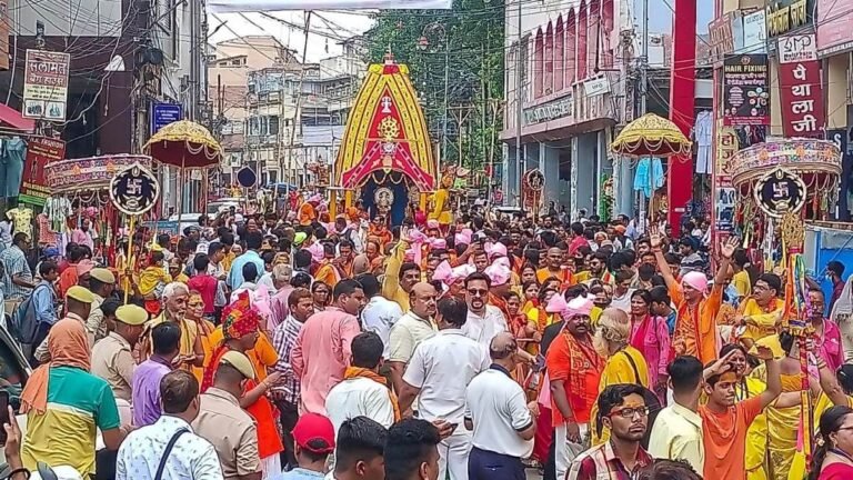 अहमदाबाद में भगवान जगन्नाथ रथयात्रा उत्सव का शुभारंभ, भीड़ नियंत्रण के लिए एआई तकनीक का सहारा