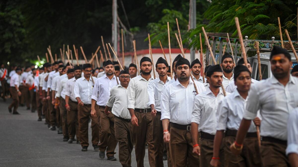 Karnataka RSS Row Panchayat Officer Suspended For Attending March BJP Calls  Anti-Hindu Congress