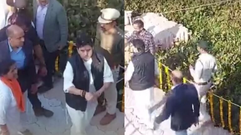 शिवपुरी के नेशलन पार्क में केंद्रीय मंत्री सिंधिया पर मधुमक्खियों का हमला, ड्रेजिंग मशीन का उद्घाटन करने गए थे