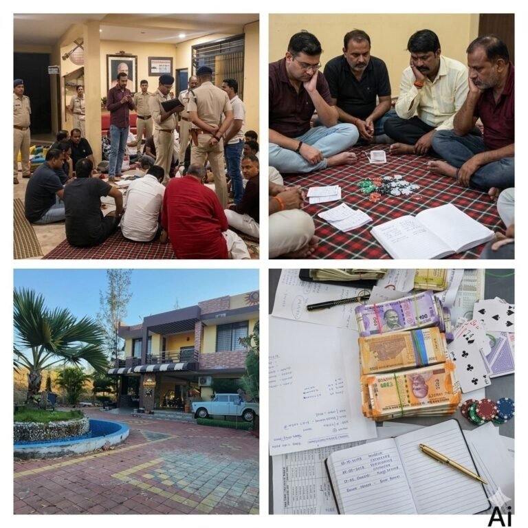 आईएएस वंदना वैद्य के फार्म हाउस में चल रहा था जुए का अड्डा, 13 लाख रुपए सहित 18 गिरफ्तार