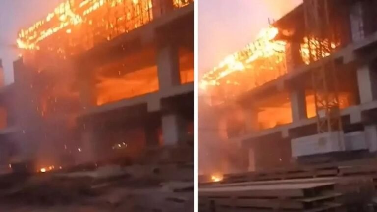 अहमदाबाद में बन रहे साबरमती बुलेट ट्रेन स्टेशन में भीषण आग, काबू पाने में दो घंटे से ज्यादा लगे