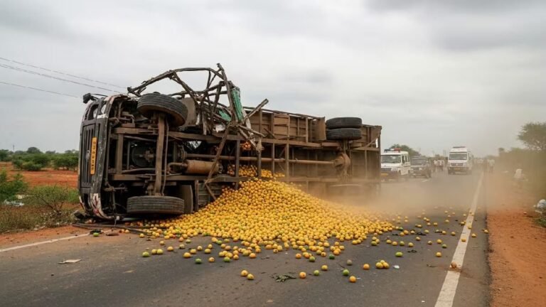 आंध्र प्रदेश के अन्नामय्या जिले में आम से लदा ट्रक पलटा, 9 लोगों की मौत; मुख्यमंत्री चंद्रबाबू नायडू ने जताया शोक
