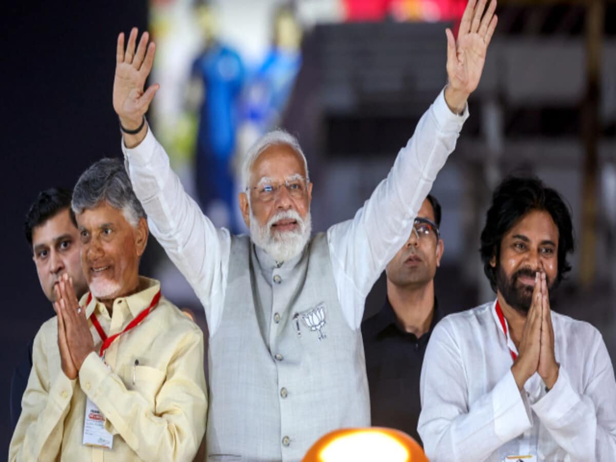 Andhra Pradesh Election Chandrababu Naidu TDP BJP Jana Sena Jagan Reddy  YSRCP - India Hindi News - चंद्रबाबू नायडू, भाजपा और जन सेना की तिकड़ी जगन  रेड्डी से छीनेगी सत्ता? एग्जिट पोल