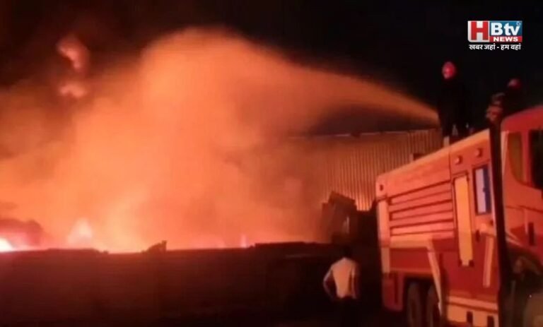 भिवंडी के कपास गोदाम में भीषण आग, हादसे में कोई हताहत नहीं