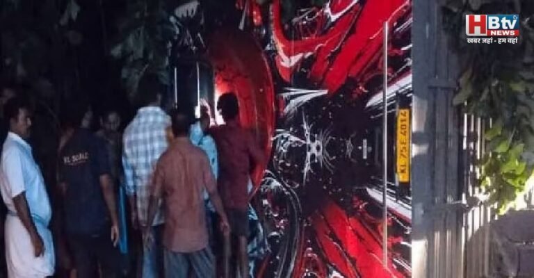 केरल के कोट्टायम में बड़ा सड़क हादसा: पर्यटकों की बस पलटी, एक महिला की मौत, 49 घायल