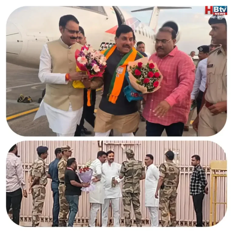 सीएम को एयरपोर्ट पर जन्मदिन की बधाई दे आए नगर अध्यक्ष सुमित मिश्रा, बाहर खड़े रह गए सिलावट, शुक्ला और चावड़ा