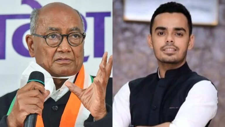 शिवराज सिंह चौहान के बेटे को दिग्वजिय सिंह की नसीहत, अभी से ऐसा भाषण न दो, अपने पिता से सीखो