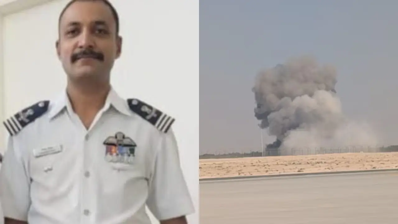 दुबई एयर शो में क्रैश हुए तेजस विमान में शहीद हुए विंग कमांडर की हुई पहचान,  हिमाचल से था नाता | Wing Commander Namansh Syal who was martyred in the  Tejas crash