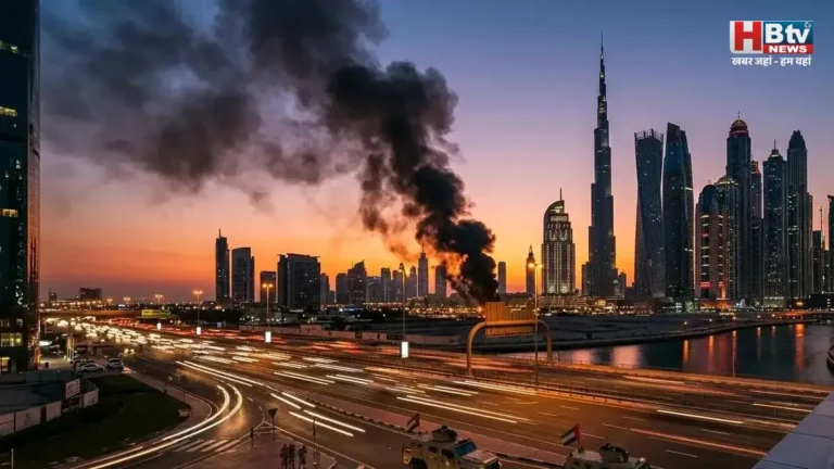 दुबई में जोरदार धमाके से मची दहशत: इमारतें हिलीं, आसमान में छाया काला धुआं