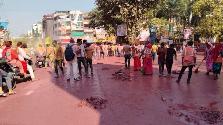 इंदौर में स्वच्छता सर्वेक्षण कल से, आठवीं बार भी मजबूत दावेदारी, आज गेर निकलने के बाद दो घंटे में चकाचक हो गई सड़कें