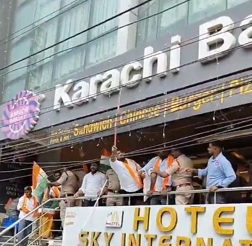 हैदराबाद; कराची बेकरी के नाम को लेकर विवाद तेज, विरोध में लगे पाकिस्तान विरोधी नारे