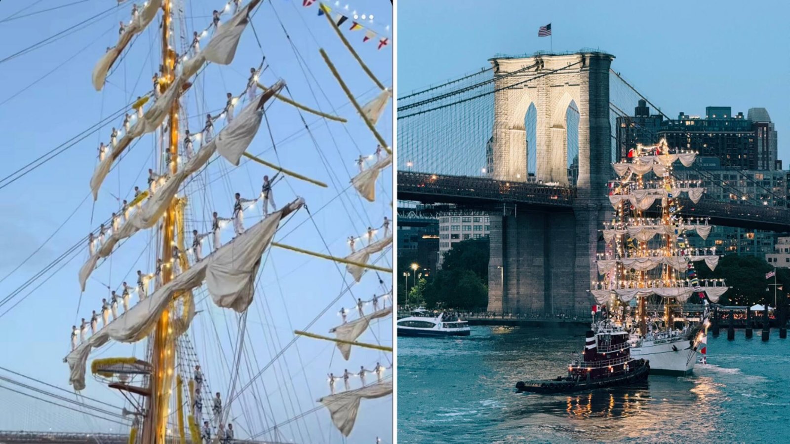 न्यूयॉर्क में ब्रुकलिन ब्रिज से टकराया मेक्सिकन नौसेना का जहाज; 200 लोग थे सवार, 19 घायल