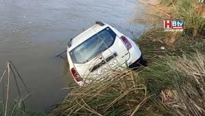 औरैया में दर्दनाक हादसा: गंग नहर में गिरी कार, महिला समेत तीन की मौत