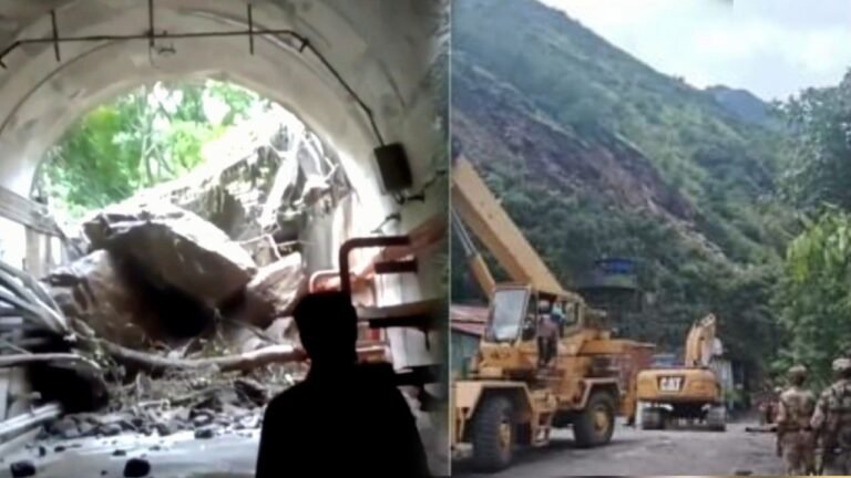 पिथौरागढ़ में भूस्खलन से एनएचपीसी के पावर हाउस की टनल का मुहाना बंद, अंदर फंसे 19 कर्मचारियों को बाहर निकाला