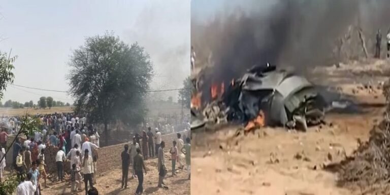 राजस्थान के चूरू में सेना का फाइटर जेट क्रैश, दो लोगों के हताहत होने की सूचना
