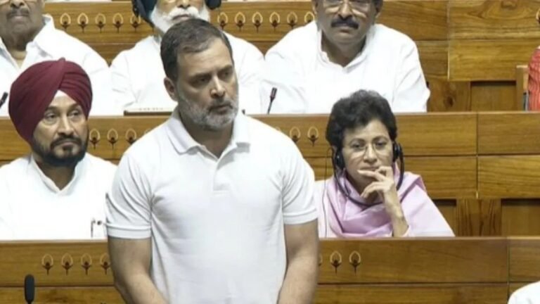 लोकसभा में राहुल गांधी का सरकार पर वार, कहा-मोदी जी सदन में बोल दीजिए ट्रंप झूठ बोल रहे हैं