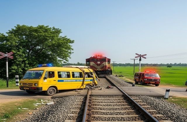 तमिलनाडु के कुड्डालोर में भीषण रेल हादसा: मानवरहित क्रॉसिंग पर ट्रेन ने स्कूल वैन को मारी टक्कर, 3 बच्चों की मौत, 10 घायल