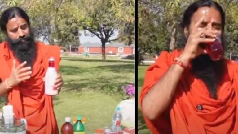 शरबत जिहाद  बयान पर रामदेव की सफ़ाई: किसी का नाम नहीं लिया, रूह अफज़ा वालों ने खुद ले लिया