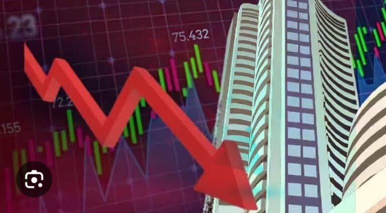 सप्ताह के पहले कारोबारी दिन शेयर बाजार में भारी गिरावट, सेंसेक्स-निफ्टी दोनों लुढ़के, 9 लाख करोड़ रुपए डूबने का अनुमान