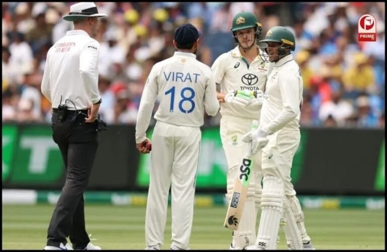 सैम कोंस्टस से भिड़ने पर आईसीसी का विराट कोहली पर एक्शन, मैच फीस का 20 प्रतिशत जुर्माना ठोका