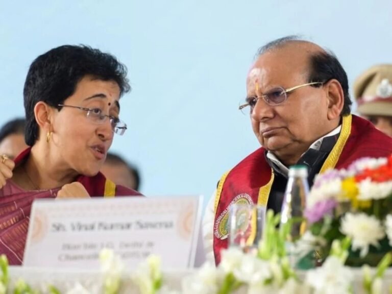 दिल्ली के उपराज्यपाल सक्सेना की चिट्ठी से मचा बवाल, केजरीवाल के सीएम आतिशी को अस्थाई कहने के बहाने साधा निशाना