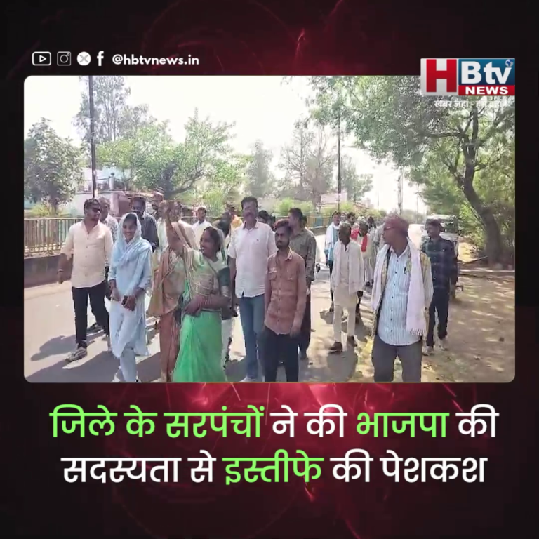 पन्ना...जिले के सरपंचों ने की भाजपा की सदस्यता से इस्तीफे की पेशकश