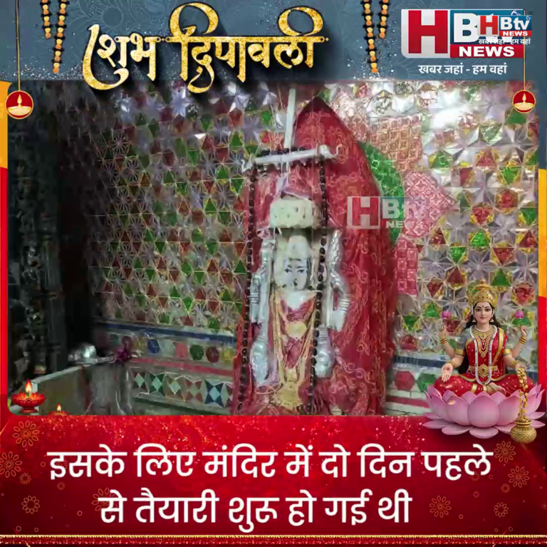 उज्जैन..40 लाख के नए नोटों से सजा लक्ष्मी मंदिर