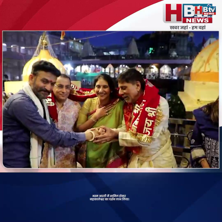 उज्जैन..क्रिकेट टीम के पूर्व कप्तान श्रीकांत ने किए महाकालेश्वर के दर्शन