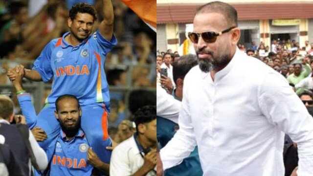 Yusuf Pathan News Why is Sachin in the picture tmc canditdate Yusuf Pathan  in trouble for election campaign got reprimand from Election Commission -  India Hindi News - तस्वीर में सचिन क्यों?