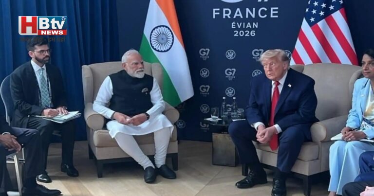 फ्रांस में अमेरिकी राष्ट्रपति ट्रंप से मिले पीएम मोदी, उठाया नाविकों की सुरक्षा का मामला