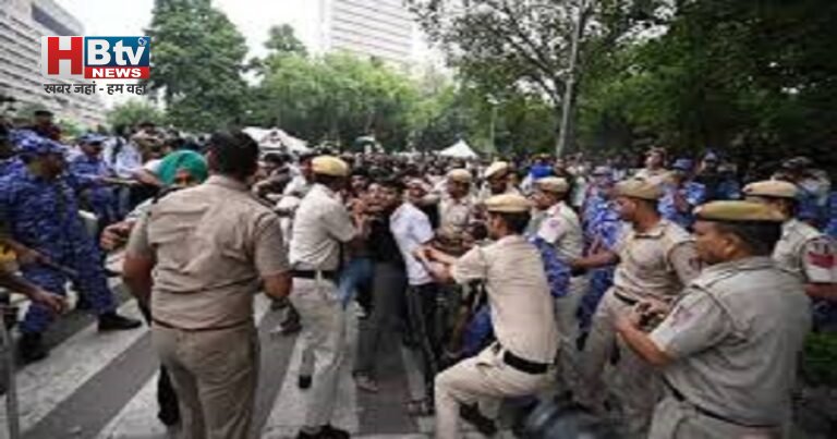 Delhi Parliament March: जंतर-मंतर पर प्रदर्शनकारियों और सुरक्षा बलों में झड़प, लाठीचार्ज के बाद कई लोग हिरासत में; संसद मार्च पर बढ़ा तनाव