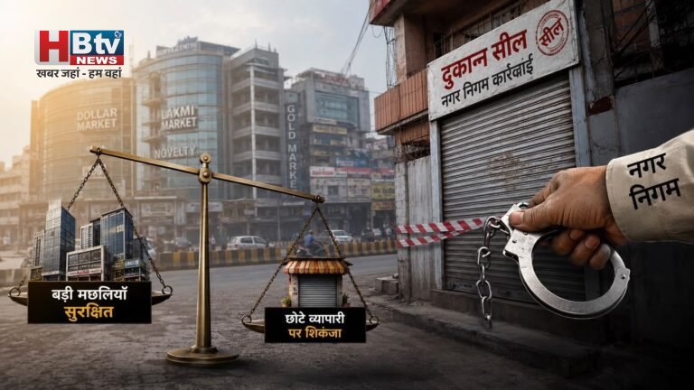 जेल रोड पर बड़ी मछलियों को छोड़ छोटे व्यापारियों पर निगम का शिकंजा, राजनीतिक सौदेबाजी का खेल भी शुरू