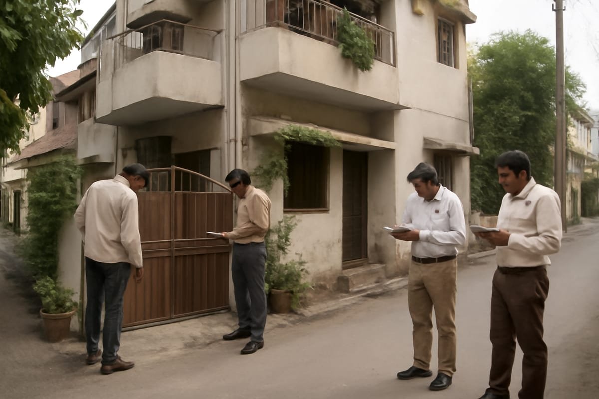 इंदौर: तीन बहनों की संदिग्ध मौत, विसरा जांच रिपोर्ट का इंतजार 1 इंदौर के एक शांत रिहायशी इलाके में पुलिस जांच करती हुई।