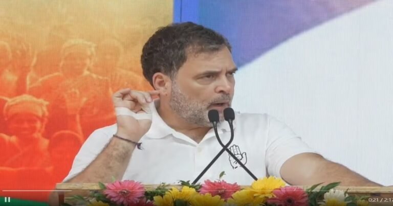 राहुल गांधी का इंदौर दौरा और नेहरू स्टेडियम में छात्र संवाद