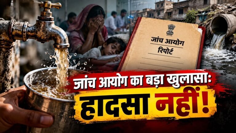 भागीरथपुरा दूषित पानी कांड की जांच रिपोर्ट से जुड़ा फोटो
