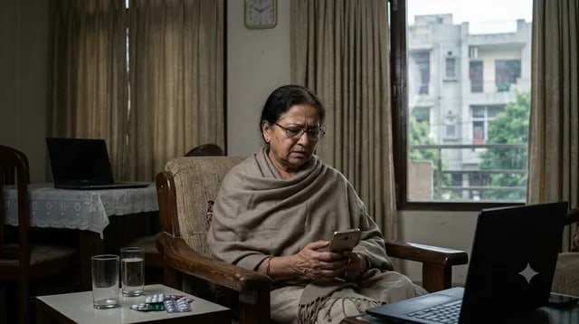वसंत कुंज में 75 वर्षीय बुजुर्ग महिला से डिजिटल अरेस्ट ठगी का मामला