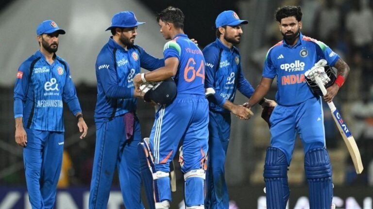 भारत-अफगानिस्तान टी20I सीरीज का मुकाबला