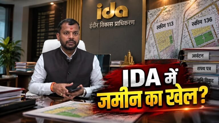 इंदौर विकास प्राधिकरण के कार्यालय की तस्वीर