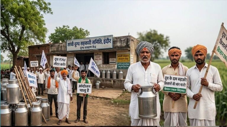 इंदौर में दूध की कीमतों में वृद्धि की खबर