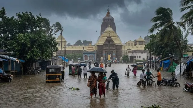 चक्रवात अर्नब के आंध्र प्रदेश में लैंडफॉल की स्थिति