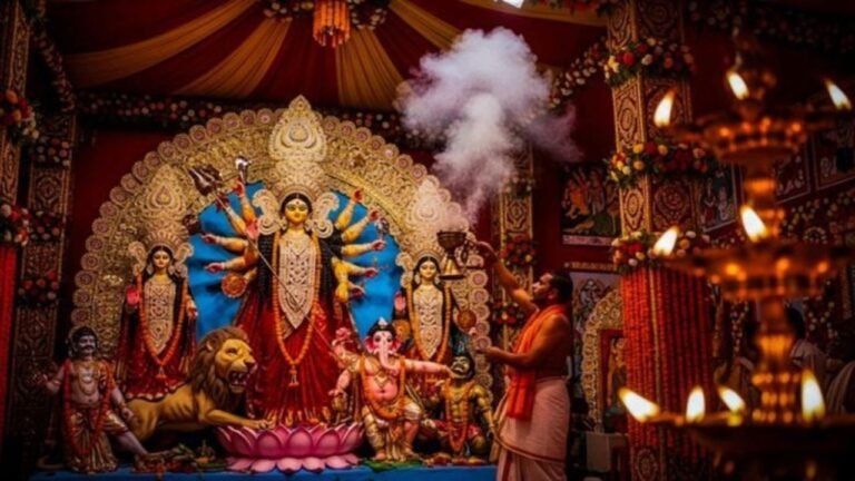 मां दुर्गा का हाथी पर आगमन शारदीय नवरात्रि 2026 में शुभ संकेत