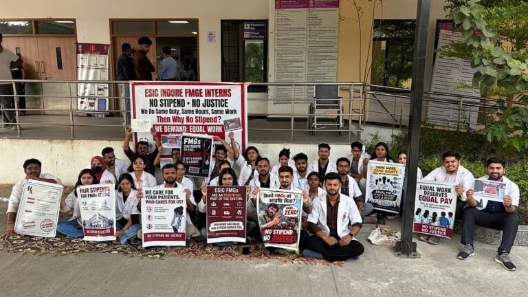 इंदौर ESIC इंटर्न डॉक्टरों को स्टाइपेंड न मिलने की समस्या