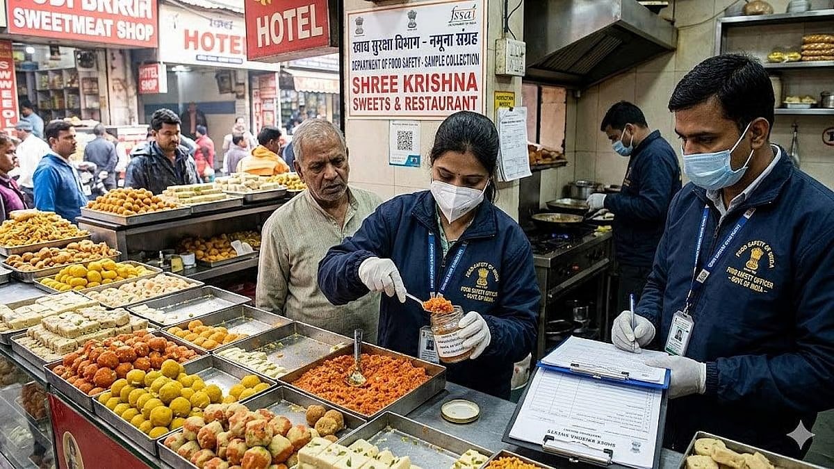 इंदौर में खाद्य सामग्री की गुणवत्ता जांच के दौरान फेल खाद्य सामग्री
