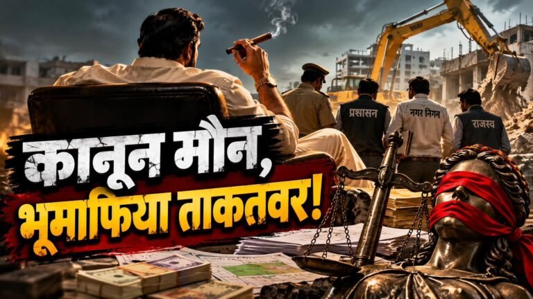 भूमाफियाओं और प्रशासन के बीच संघर्ष की तस्वीर