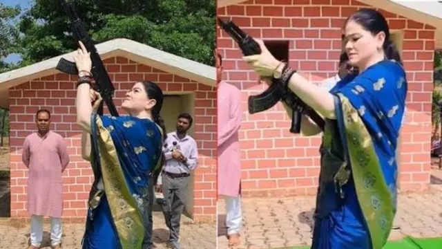राजनांदगांव की महिला IPS अंकिता शर्मा से पुलिस मुख्यालय ने मांगा स्पष्टीकरण, दशहरे पर AK-47 से किया था फायर 1 आईपीएस अंकिता शर्मा AK-47 फायरिंग वीडियो वायरल
