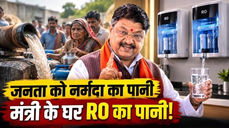 मंत्री विजयवर्गीय के घर लगे आरओ और पानी बचाने का वीडियो
